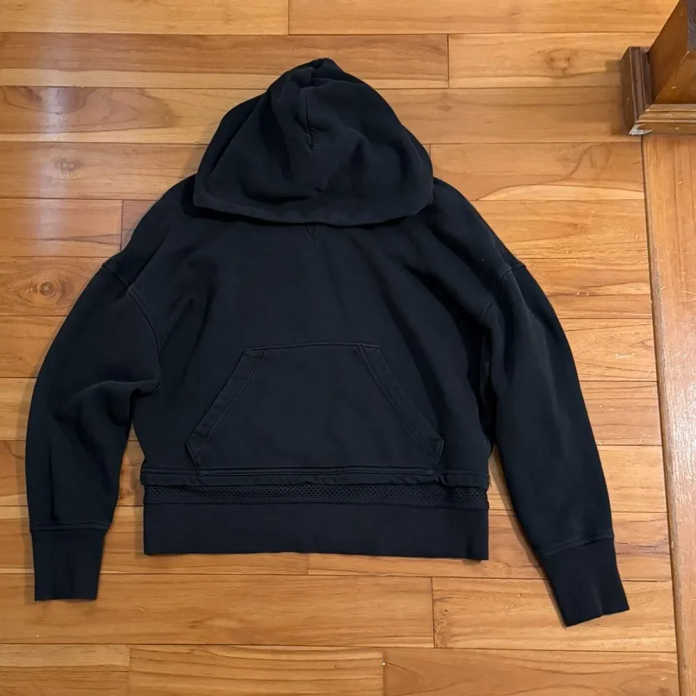 Lululemon Warm Down Hoodie Loose Fit Black Size 6 Athleisure Activewear Yoga